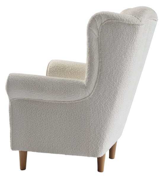 KONDELA Fotoliu, textil crem Coral, CHARLOT