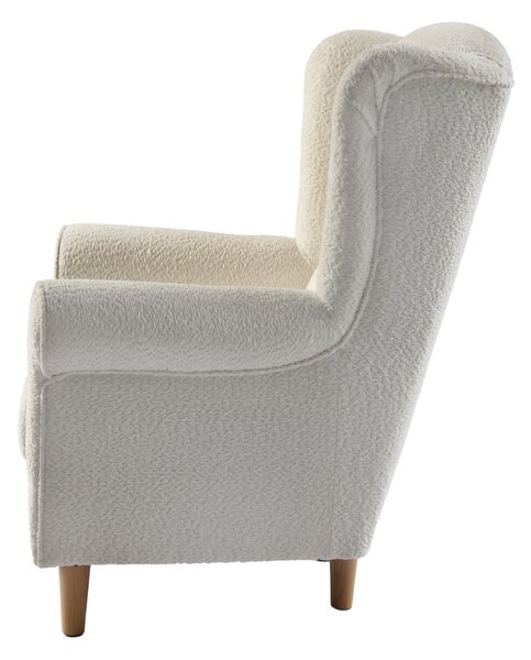 KONDELA Fotoliu, textil crem Coral, CHARLOT