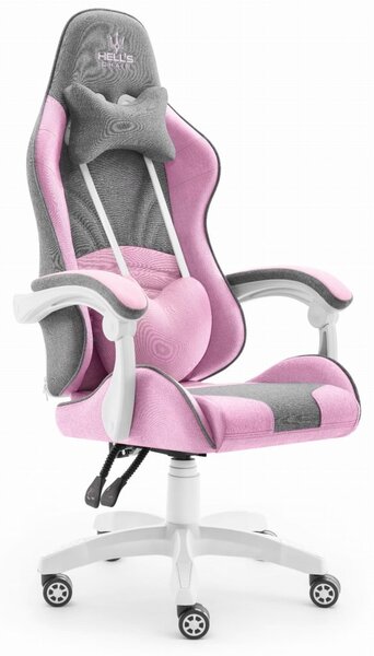 Scaun de gaming Rainbow Pink Gray Mesh