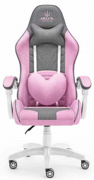 Scaun de gaming Rainbow Pink Gray Mesh