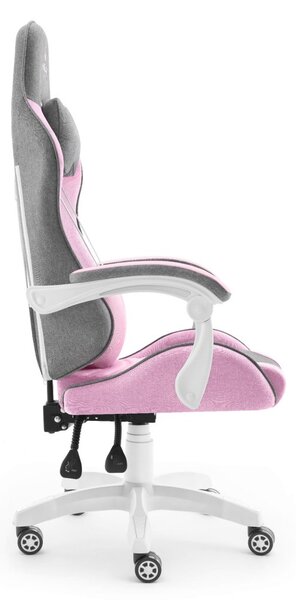 Scaun de gaming Rainbow Pink Gray Mesh