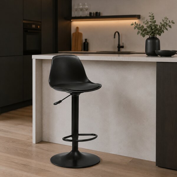 KONDELA Scaun bar, negru, DOBBY NEW