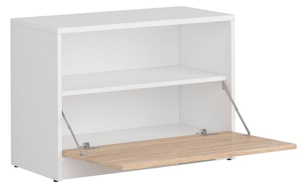 Pantofar NEPO PLUS, stejar sonoma/alb, PAL laminat, 70x34x51 cm