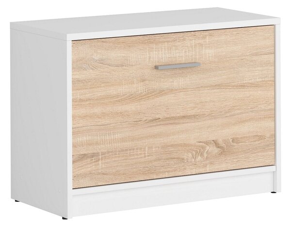 Pantofar NEPO PLUS, stejar sonoma/alb, PAL laminat, 70x34x51 cm