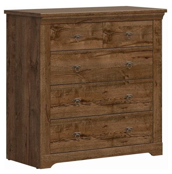 Comoda PATRAS KOM5S, stejar april, PAL, 93x45x93 cm
