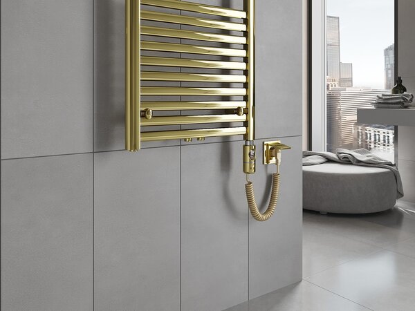 Mexen Hades, element electric de încălzire 1200 x 500 mm, 600 W, auriu lucios, W104-1200-500-2600-50