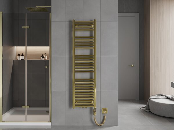 Mexen Hades, element electric de încălzire 1500 x 400 mm, 600 W, auriu lucios, W104-1500-400-2600-50