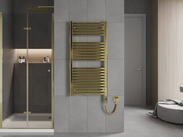 Mexen Hades, element electric de încălzire 1200 x 600 mm, 600 W, auriu lucios, W104-1200-600-2600-50