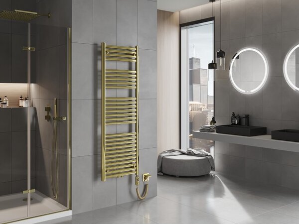 Mexen Hades, element electric de încălzire 1500 x 500 mm, 600 W, auriu lucios, W104-1500-500-2600-50