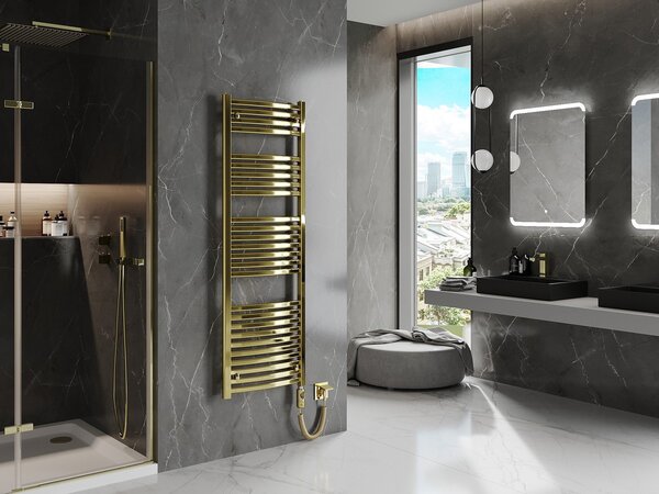 Mexen Helios, element electric de încălzire 1500 x 500 mm, 600 W, auriu lucios, W103-1500-500-2600-50