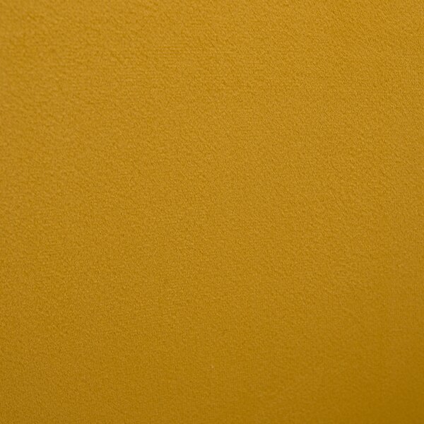 KONDELA Fotoliu de design, ţesătură Velvet galbenă/gold crom auriu, EZIO