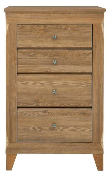 Comoda BERGEN KOM4S, stejar auriu, PAL, 72x47x116 cm