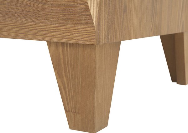 Comoda BERGEN KOM3D3S, stejar auriu, PAL, 156x47x98 cm