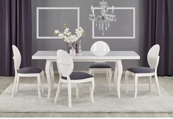Masa extensibila MOZART, alb, 140/180x80x75 cm