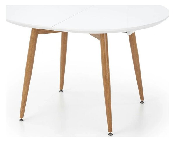 Masa extensibila EDWARD, alb/stejar miere, 120/200x100x75 cm