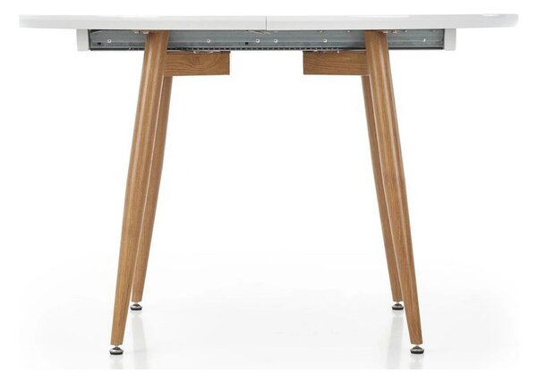 Masa extensibila EDWARD, alb/stejar miere, 120/200x100x75 cm