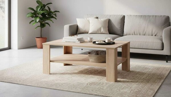 Masuta cafea KWADRO, stejar sonoma, 110x65x53 cm