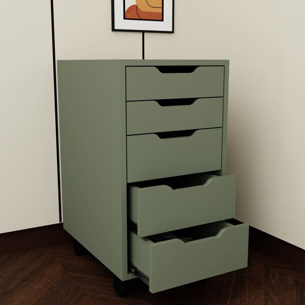 Container de birou Caisy (verde). 1144765