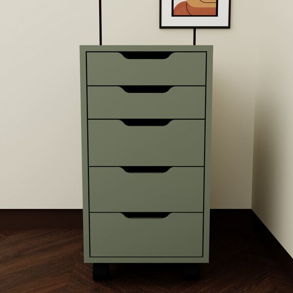 Container de birou Caisy (verde). 1144765