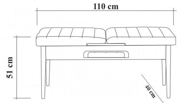 Set Masa si Scaune 4 Piese Vina 1053 Atlantic Pine-Antracit
