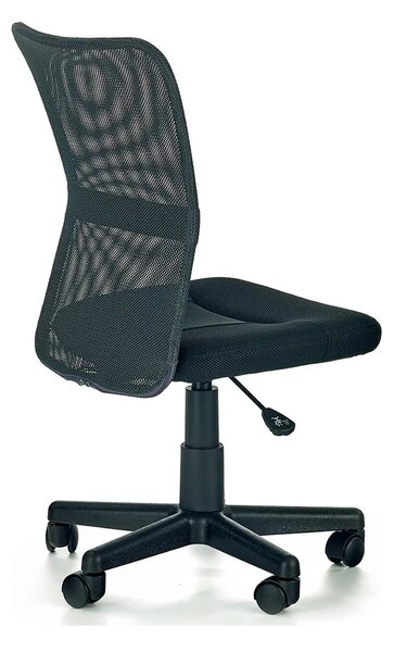 Scaun de birou DINGO, gri/negru, stofa mesh, 41x56x86/98 cm