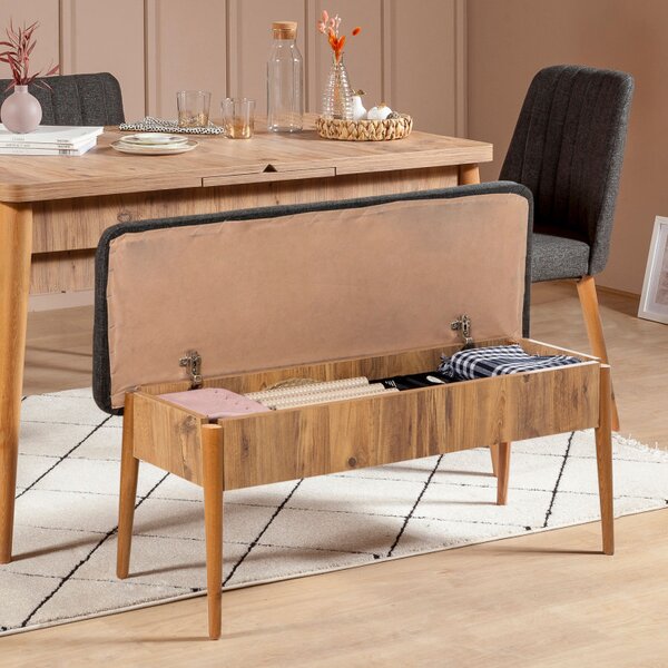 Set Masa si Scaune 4 Piese Vina 1053 Atlantic Pine-Antracit