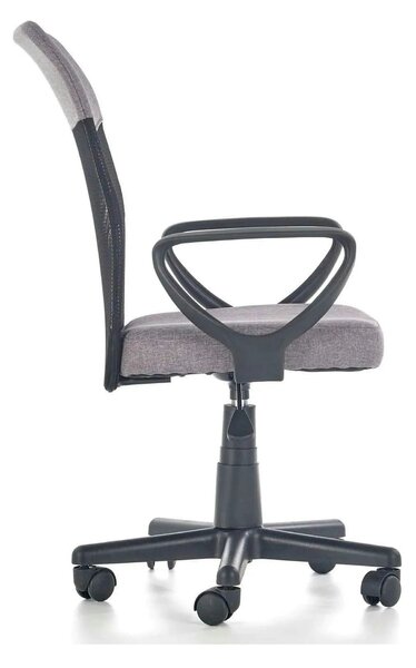 Scaun birou TIMMY, gri/negru, stofa clasica/plasa, 52x59x81/91 cm