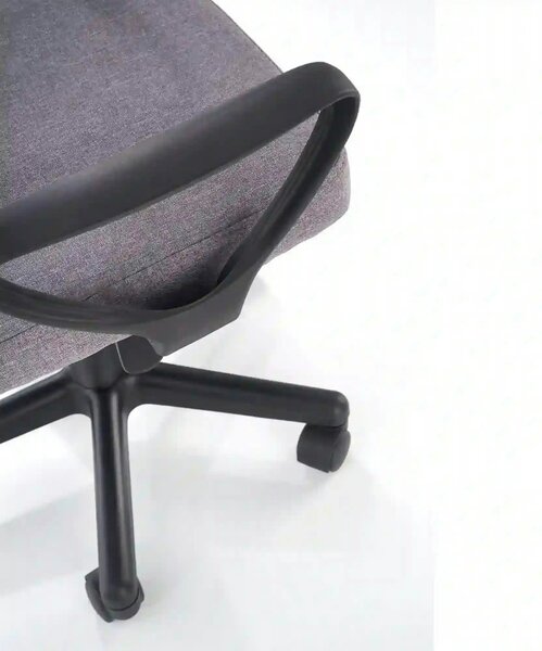 Scaun birou TIMMY, gri/negru, stofa clasica/plasa, 52x59x81/91 cm