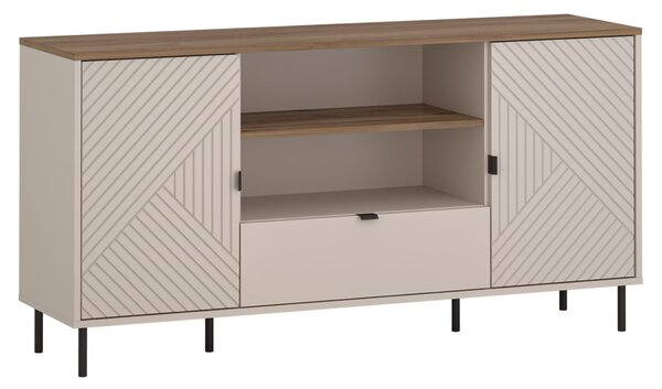KONDELA Măsuţă TV, caşmir/stejar castello, EYCO 2D1S/150
