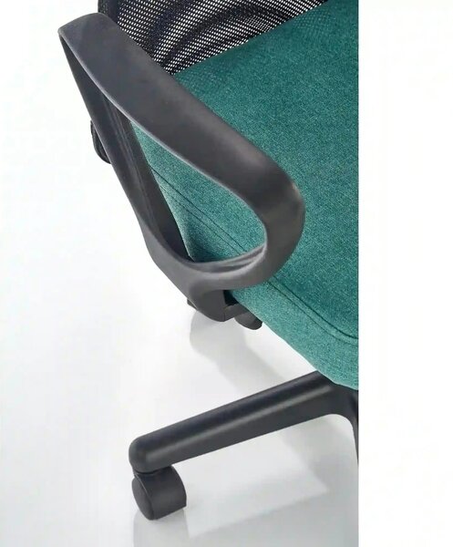 Scaun de birou TIMMY, turcoaz, stofa mesh, 52x59x81/91 cm
