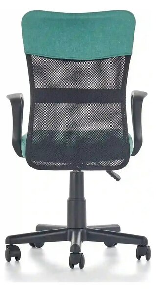 Scaun de birou TIMMY, turcoaz, stofa mesh, 52x59x81/91 cm