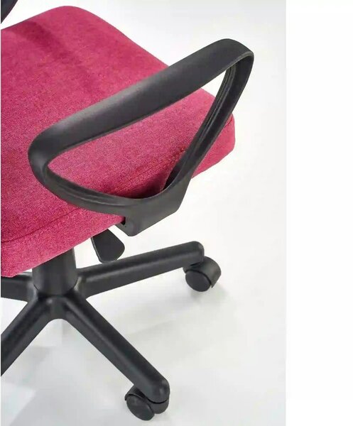 Scaun birou TIMMY, roz, stofa clasica/plasa, 52x59x81/91 cm