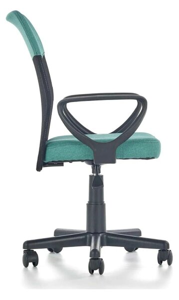 Scaun de birou TIMMY, turcoaz, stofa mesh, 52x59x81/91 cm