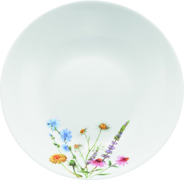 Farfurie adanca 20cm, sticla opal, Bloom