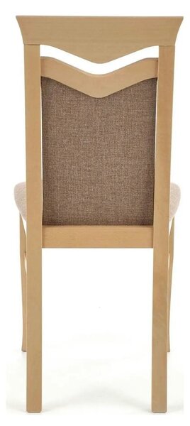 Scaun tapitat Citrone, gri/stejar sonoma, stofa clasica/lemn de fag, 4