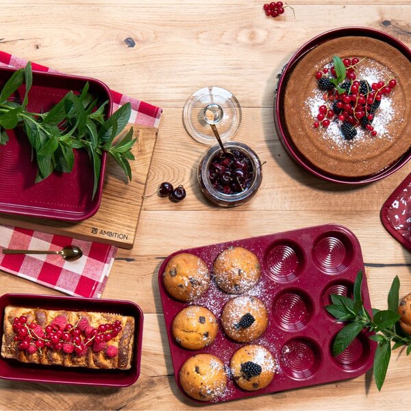Tava briose, 12 portii, invelis non-stick, Noel