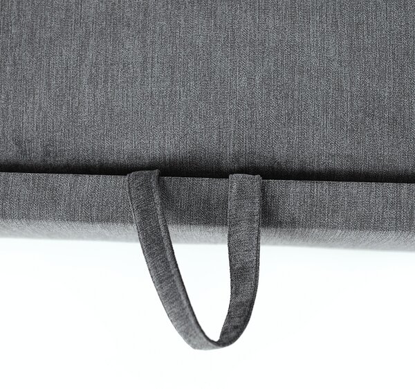 KONDELA Colţar extensibil, material textil gri, model dreapta, SANTIAGO