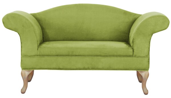 KONDELA Canapea, verde/stejar, FABRICIO