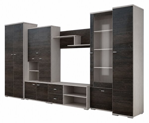 KONDELA Mobilier living, frasin/stejar american, ARS