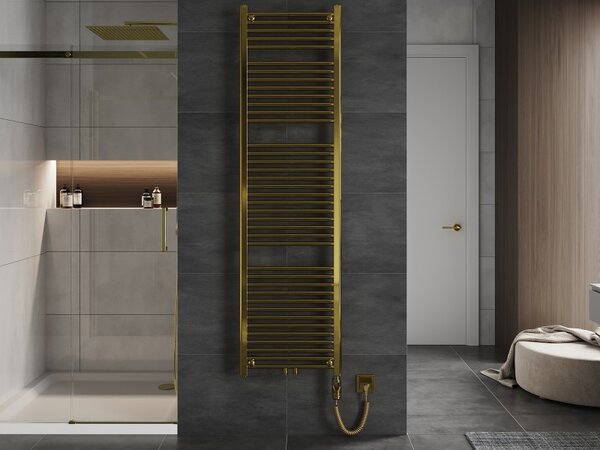 Mexen Mars, element electric de încălzire 1800 x 500 mm, 600 W, auriu lucios, W110-1800-500-2600-50