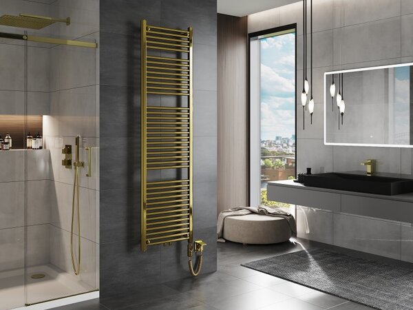 Mexen Mars, element electric de încălzire 1800 x 500 mm, 600 W, auriu lucios, W110-1800-500-2600-50