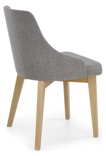 Scaun tapitat cu stofa gri Toledo, 55X51X82 CM