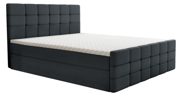 KONDELA Pat boxspring, 140x200, gri, BEST