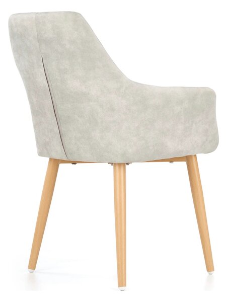 Scaun sufragerie K287, gri/stejar, 58x61x50 cm