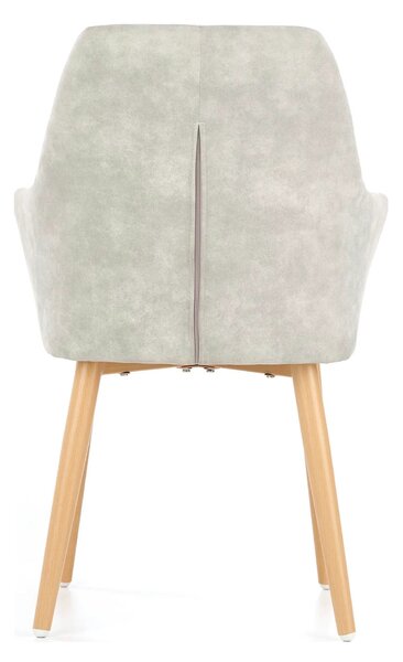 Scaun sufragerie K287, gri/stejar, 58x61x50 cm