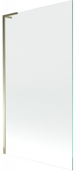 Mexen Next L, paravan de baie cu 1 aripă 100 x 150 cm, sticlă transparentă de 6 mm, profil auriu lucios, 895-100-000-03-00-50