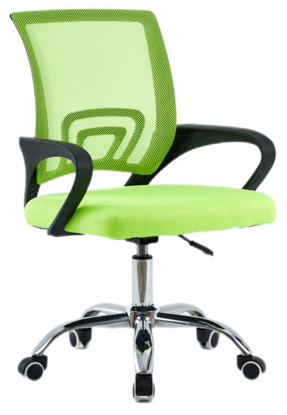 KONDELA Scaun de birou, verde/negru, DEX 4 NEW