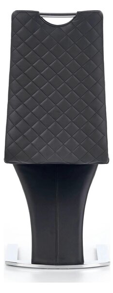 Scaun K291, negru/crom, piele ecologica/metal, 45X63X101 CM