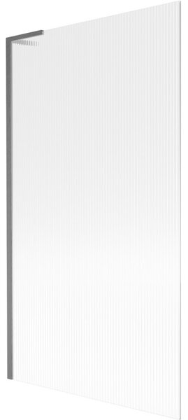 Mexen Next L, paravan de baie cu 1 aripă 100 x 150 cm, sticlă de 6 mm cu model nervuri, profil grafit, 895-100-000-03-09-66