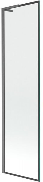 Mexen Next L, paravan de baie cu 1 aripă 50 x 150 cm, model sticlă transparentă-negru de 6 mm, profil grafit, 895-050-000-03-70-66